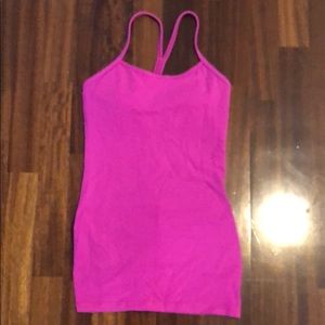 Lulu Lemon Y tank in pink